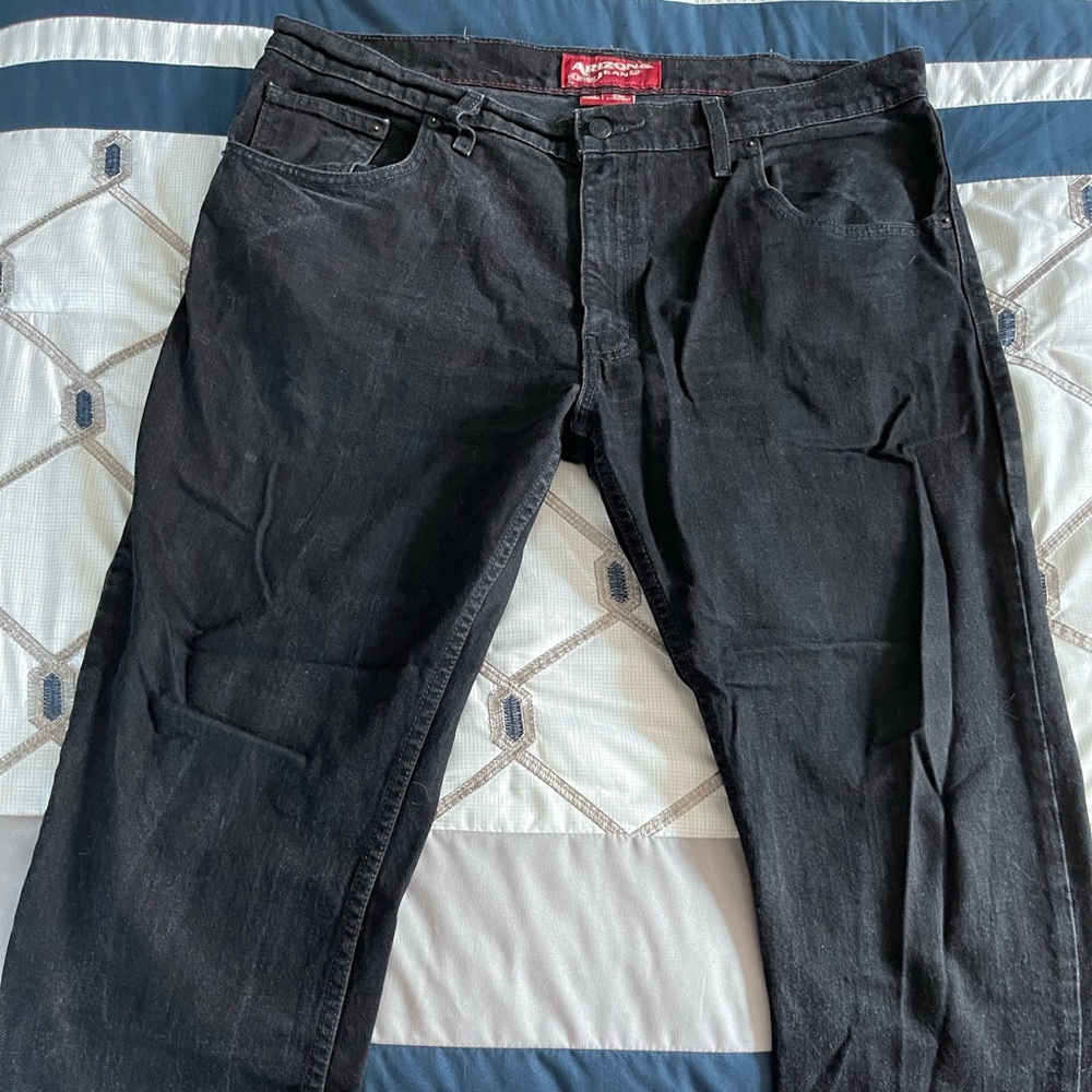 Arizona Jean Co. Men's Slim Straight Black Jeans